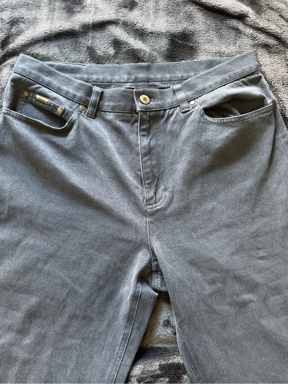 Ralph Lauren Women's Boot Cut Jeans in Charcoal Gray